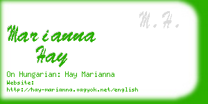 marianna hay business card